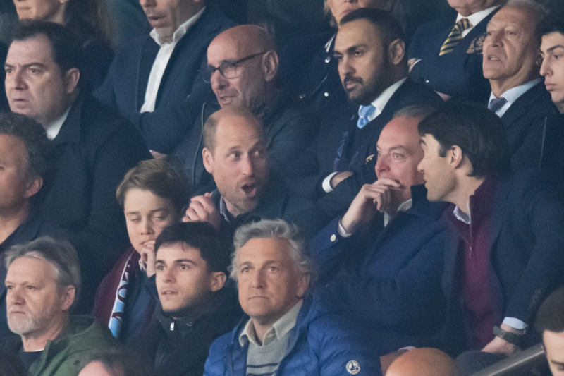 Prince William At PSG vs Aston Villa - Paris