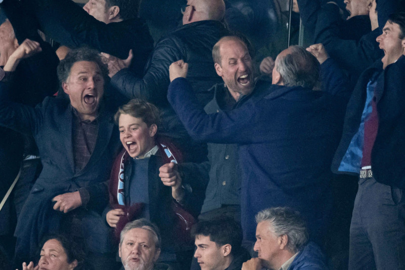 Prince William At PSG vs Aston Villa - Paris