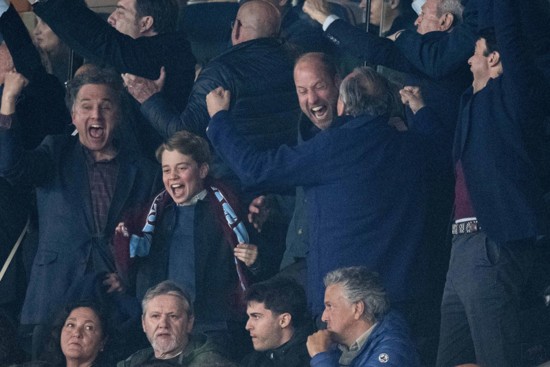 Prince William At PSG vs Aston Villa - Paris