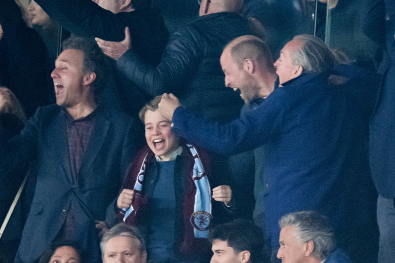 Prince William At PSG vs Aston Villa - Paris