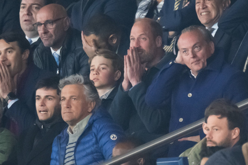 Prince William At PSG vs Aston Villa - Paris