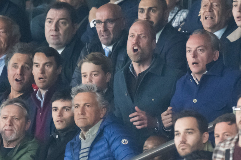 Prince William At PSG vs Aston Villa - Paris