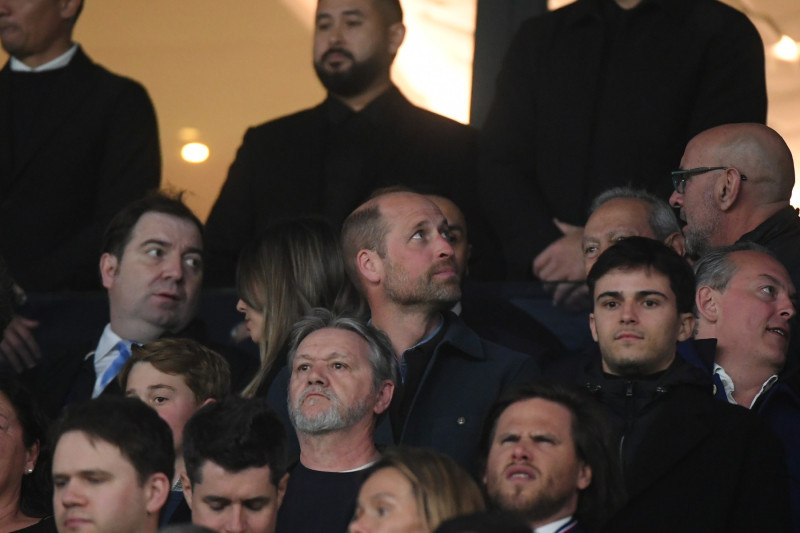 Ligue des Champions: match PASG - Aston Villa (3-1). Celebrites en tribunesurman