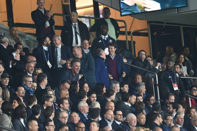 Prince William and son George at Parc des Princes, 9 April 2025.