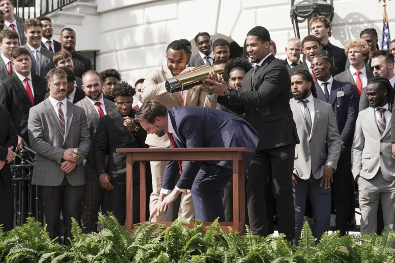 President Trumpwith the College Football National Champions Ohio State University