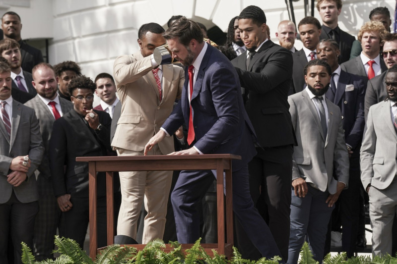 President Trumpwith the College Football National Champions Ohio State University