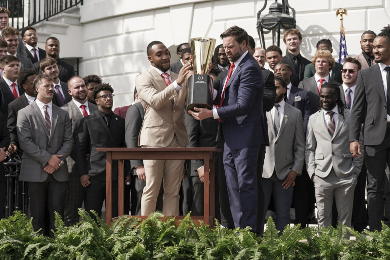 President Trumpwith the College Football National Champions Ohio State University