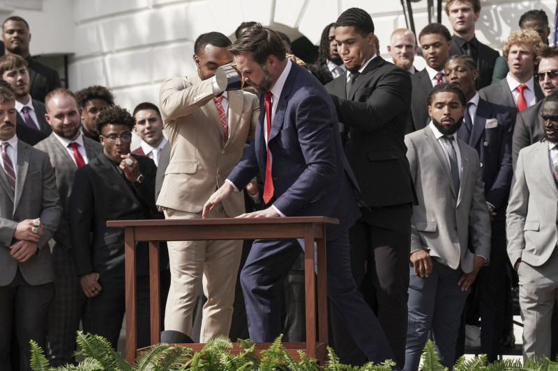 President Trumpwith the College Football National Champions Ohio State University