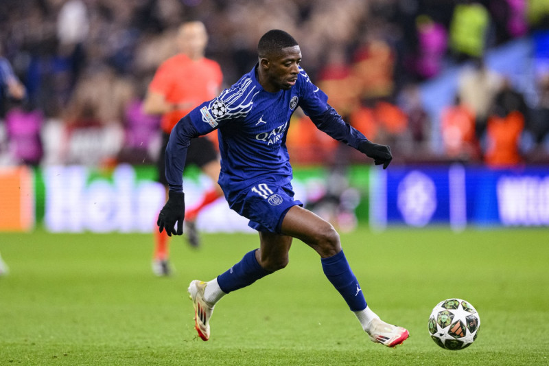 Match de quart de finale retour de Ligue Des Champions 2024-2025 (LDC) "Aston Villa - PSG (3-2)" au stade Villa Park