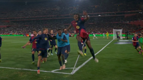 Cum a fost surprins Carlo Ancelotti după golul lui Kounde. Imaginea care face cât 1000 de cuvinte