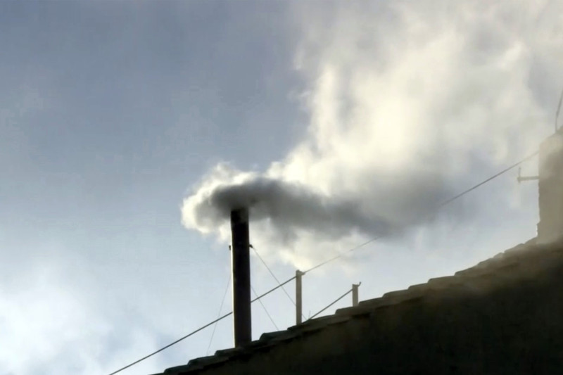 Vatican White smoke for the election of the new Pope