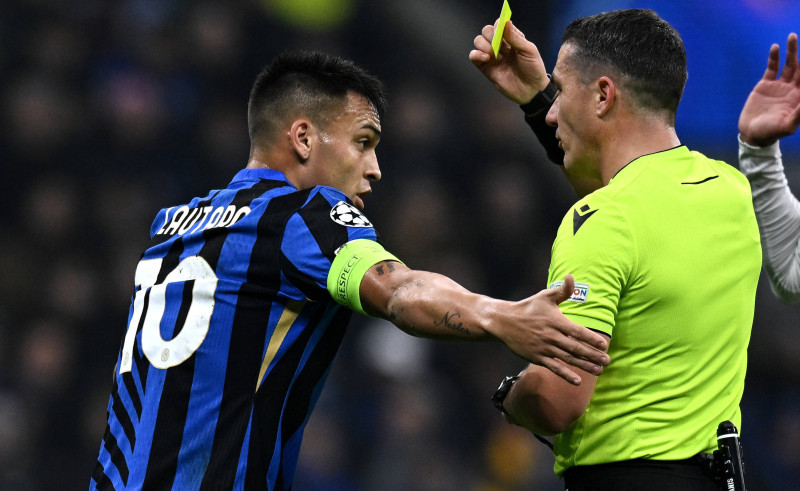 Db Milano 06/11/2024 - Champions League / Inter-Arsenal / foto Daniele Buffa/Image nella foto: Istvan Kovacs-Lautaro Mar