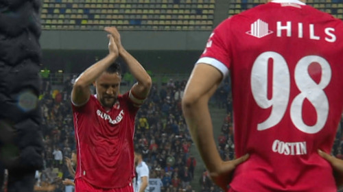 ”Standing ovation”! Răzvan Patriche a fost scos în minutul 23 la ultimul meci de acasă pentru Dinamo: ”Mulțumesc!”