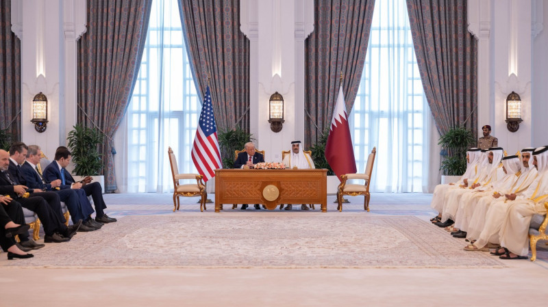 President Donald Trump Visits Qatar.