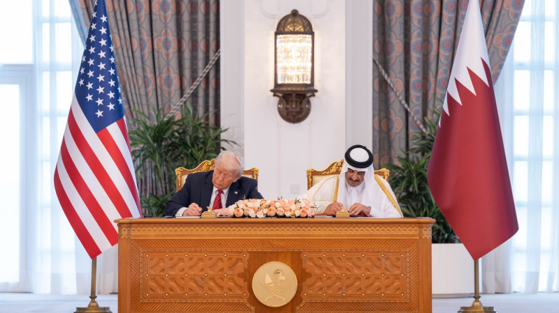 President Donald Trump Visits Qatar.