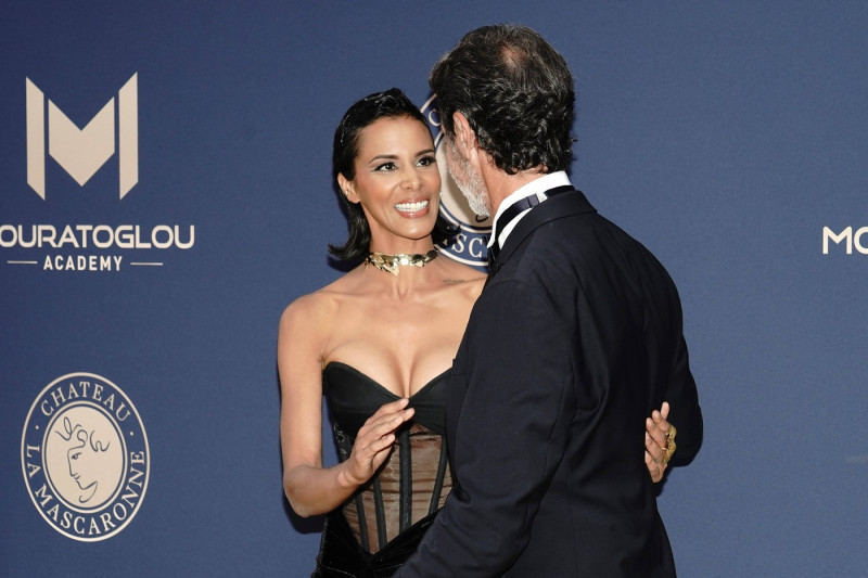 Shy m et Patrick Mouratoglou CELEBRITES 10 Ă¨me Gala de charitĂ© Patrick Mouratoglou Biot 23 06 2024 NorbertScanella Panor