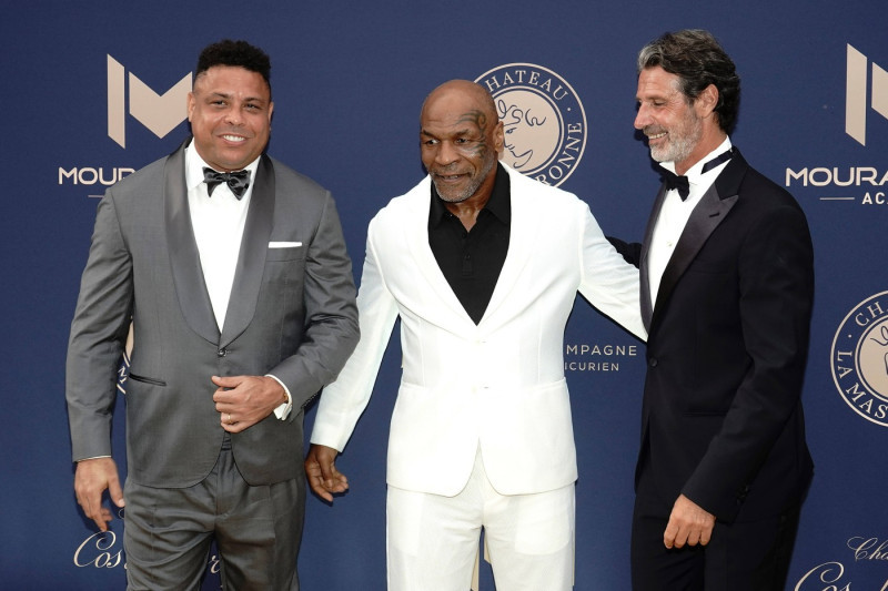 Ronaldo R9 , Mike Tyson and Patrick Mouratoglou CELEBRITES 10 Ă¨me Gala de charitĂ© Patrick Mouratoglou Biot 23 06 2024 No