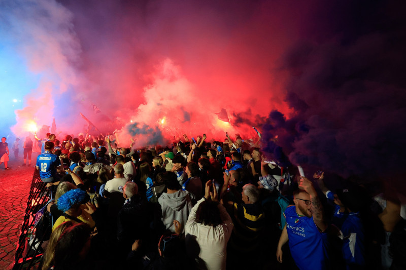 Napoli Vs Cagliari - Serie A Enilive 2024/2025 - la festa dei tifosi