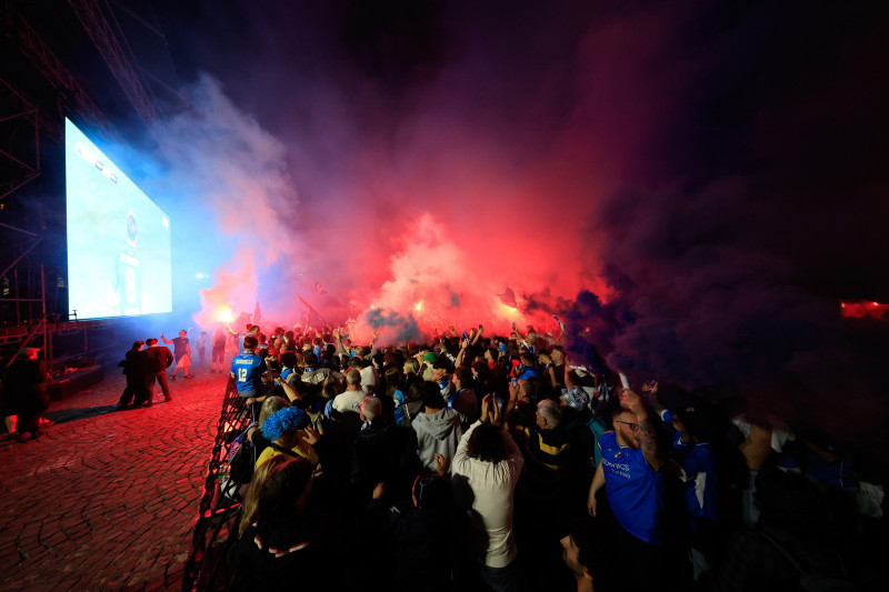 Napoli Vs Cagliari - Serie A Enilive 2024/2025 - la festa dei tifosi