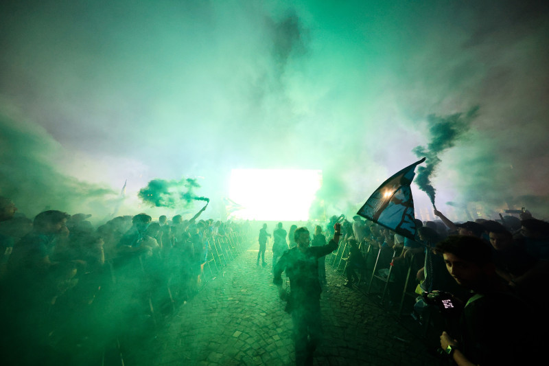 Napoli Vs Cagliari - Serie A Enilive 2024/2025 - la festa dei tifosi