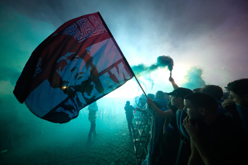 Napoli Vs Cagliari - Serie A Enilive 2024/2025 - la festa dei tifosi