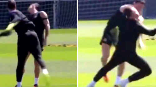 Imaginile cu Szczesny și Lewandowski fac înconjurul lumii! "E incredibil / I-a ascuns țigările"