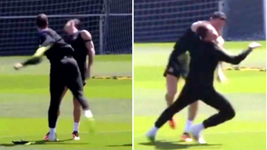 VIDEO Imaginile cu "bătaia" de la antrenamentul Barcelonei fac înconjurul lumii! "E incredibil"