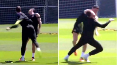 VIDEO Imaginile cu Szczesny și Lewandowski fac înconjurul lumii! "E incredibil / I-a ascuns țigările"