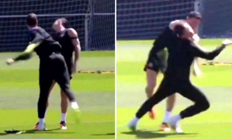 VIDEO Imaginile cu "bătaia" de la antrenamentul Barcelonei fac înconjurul lumii! "E incredibil"
