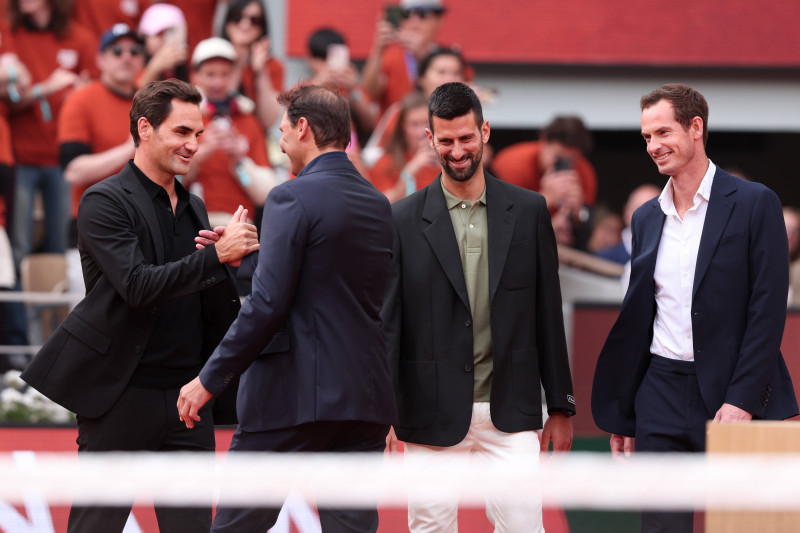 Rafael Nadal Abschiedszeremonie auf dem Court Philippe ChatrierTennis - French Open 2025 - Paris - Grand Slam / ATP / WTA / ITF - Roland Garros - France - 2025