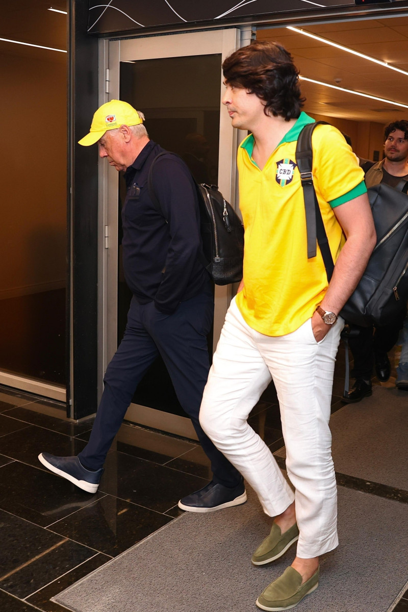 Carlo Ancelotti arrives in Rio to begin tenure as Brazil’s national team coach!