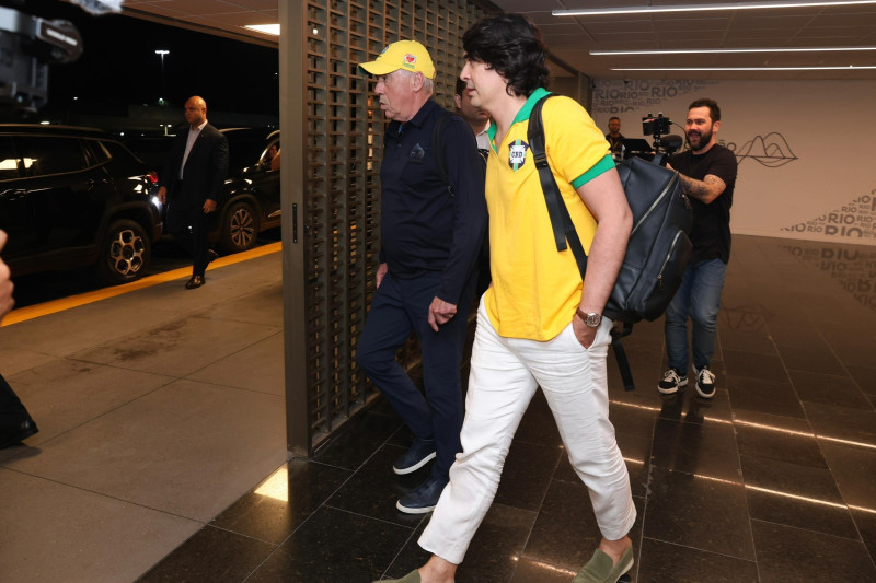 Carlo Ancelotti arrives in Rio to begin tenure as Brazil’s national team coach!
