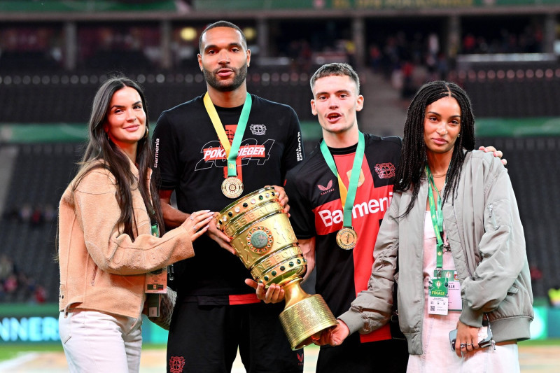 25.05.2024, xjrdrx, Fussball DFB Pokal Finale 2023/24, 1.FC Kaiserslautern - Bayer 04 Leverkusen emspor, v.l. Jubel,Freu