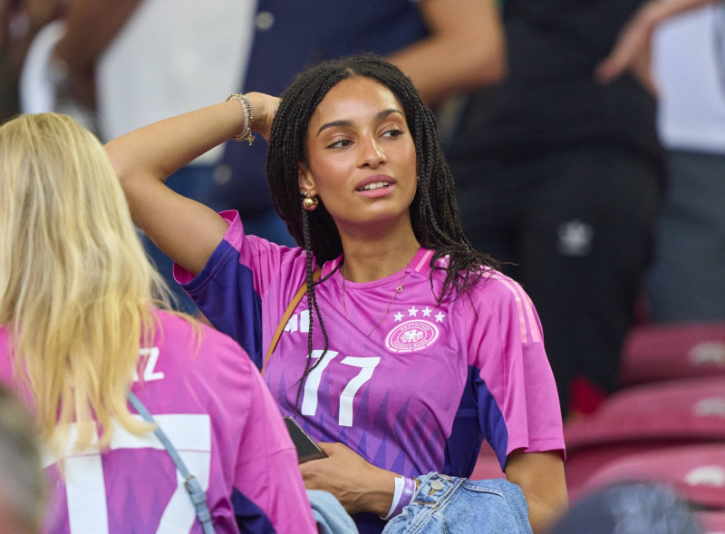Aaliyah Mohamed, girlfriend of Florian Wirtz, Nr. 17 DFB in the group stage match GERMANY - HUNGARY 2-0 of the UEFA Euro