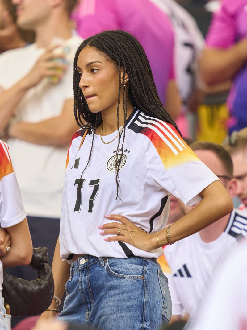 Aaliyah Mohamed, girlfriend of Florian Wirtz, Nr. 17 DFB in the quarter final match GERMANY - SPAIN 1-2 n.V. of the UEFA