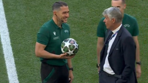 UEFA n-a stat pe gânduri! Lângă cine a fost surprins Istvan Kovacs înainte de finală: miză uriașă pentru român