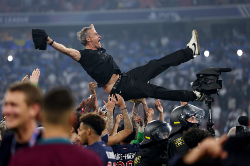 GALERIE FOTO: La 55 de ani, Luis Enrique a câștigat Champions League cu PSG  și a oferit imaginile serii