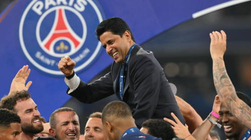Nasser Al-Khelaifi nu s-a abținut, după ce PSG a câștigat Champions League