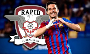 Atacantul trecut pe la FC Barcelona, pe lista lui Gâlcă la Rapid! A dat peste 50 de goluri în ultimii 2 ani