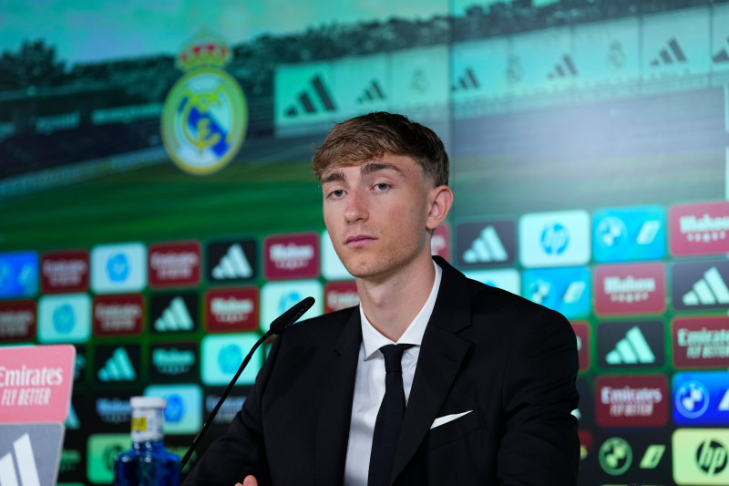 Dean Huijsen presentation as new player of Real Madrid, Valdebebas, Spain - 10 Jun 2025