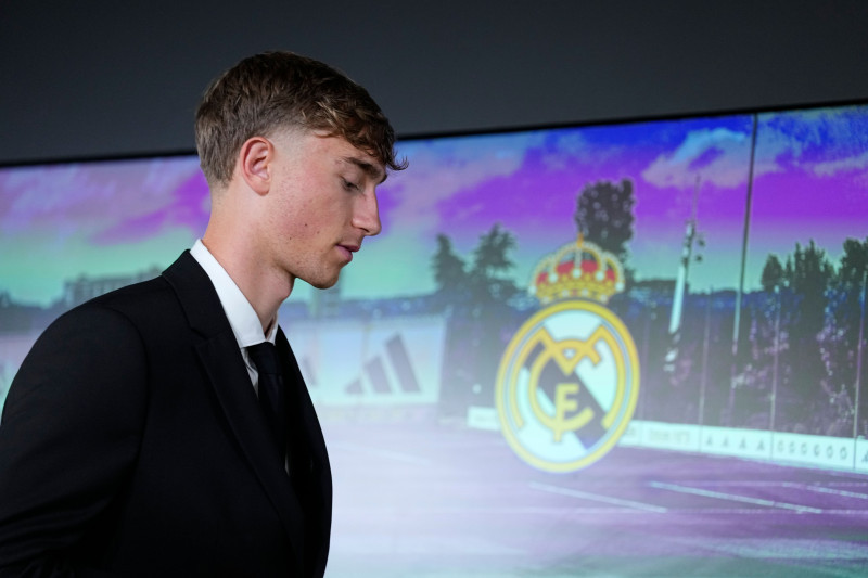 Dean Huijsen presentation as new player of Real Madrid, Valdebebas, Spain - 10 Jun 2025