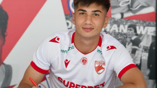 Alexandru Musi a semnat până în 2029 cu Dinamo! Ce număr și-a ales
