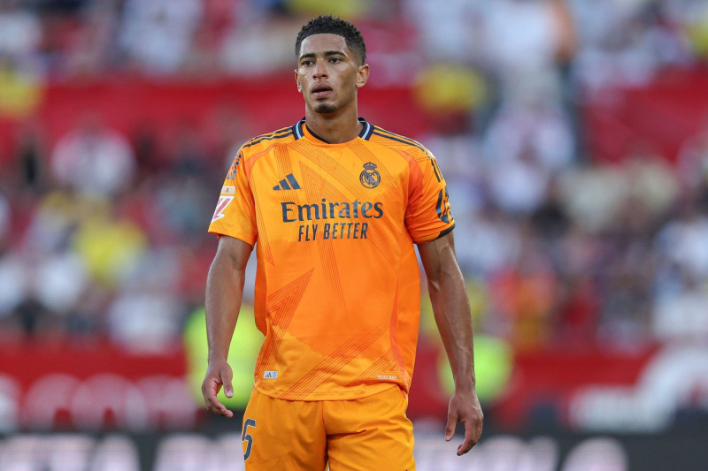 Sevilla, Spain. 19th May, 2025. Jude Bellingham of Real Madrid during the La Liga EA Sports match between Sevilla FC and Real Madrid played at Ramon Sanchez Pizjuan Stadium on May 18, 2024 in Sevilla, Spain. (Photo by Antonio Pozo/PRESSINPHOTO) Credit: PR