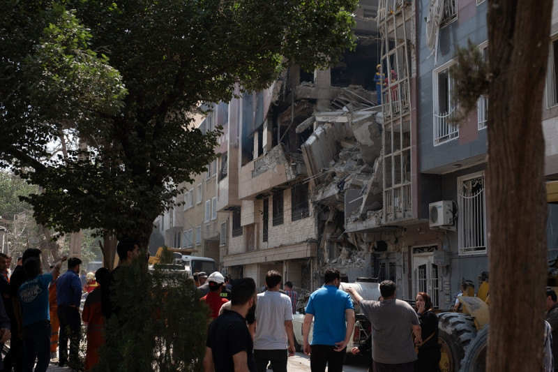 Damage From Israeli Airstrikes in Tehran, Iran
