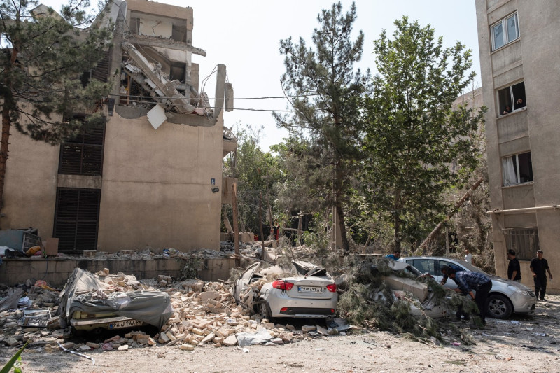 Damage From Israeli Airstrikes in Tehran, Iran