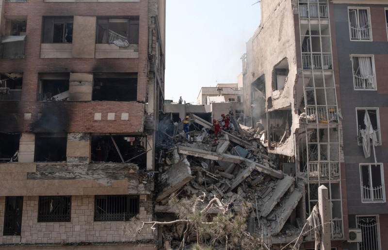 An Israeli Airstrikes The Iranian Capital, Tehran