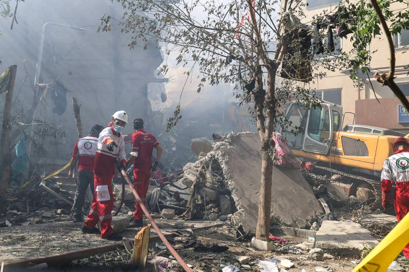 An Israeli Airstrikes The Iranian Capital, Tehran