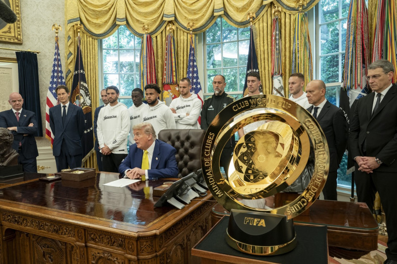 President Trump Holds a Meeting with Members of the Juventus Soccer Club