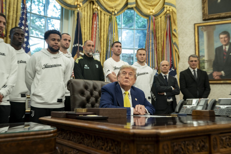 President Trump Holds A Meeting With Members Of The Juventus Soccer Club