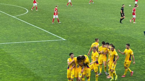 România U19 - Danemarca U19 1-0, ACUM. GOOOL Guțea! Cu o victorie, ”Tricolorii” merg în semifinalele EURO 2025